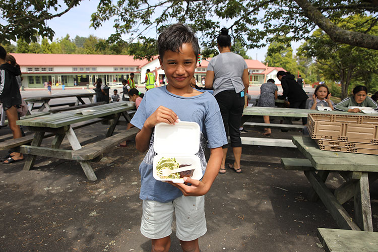 Tucking into healthy food options