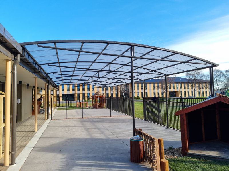 Shade structure at school